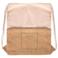 Mochila Cuerdas de Algodón y Yute 230gr/m2 | Frontal inferior | 120 x 120