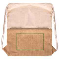 Mochila Cuerdas de Algodón y Yute 230gr/m2 | Frontal inferior | 200 x 120