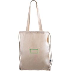 Mochila Cuerdas Algodón Fairtrade con Asas | Frontal | 100 x 50