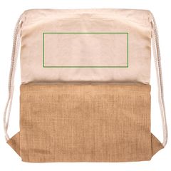 Mochila Cuerdas de Algodón y Yute 230gr/m2 | Trasera superior | 220 x 90