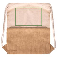 Mochila Cuerdas de Algodón y Yute 230gr/m2 | Frontal superior | 200 x 140