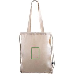 Mochila Cuerdas Algodón Fairtrade con Asas | Frontal | 95 x 140