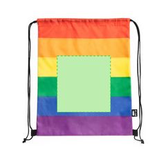 Mochila Rainbow de Cuerdas RPET | Centrado cara B | 190 x 200