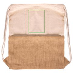 Mochila Cuerdas de Algodón y Yute 230gr/m2 | Frontal superior | 95 x 140