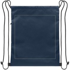 Mochila de cuerdas RPET 420D con bolsillo y carga 5 kg | Trasero | 280 x 300