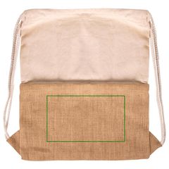 Mochila Cuerdas de Algodón y Yute 230gr/m2 | Trasera inferior | 200 x 120