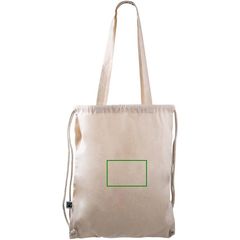 Mochila Cuerdas Algodón Fairtrade con Asas | Trasera | 150 x 100