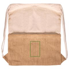Mochila Cuerdas de Algodón y Yute 230gr/m2 | Frontal inferior | 60 x 95