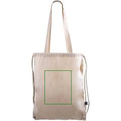Mochila Cuerdas Algodón Fairtrade con Asas | Frontal | 200 x 250