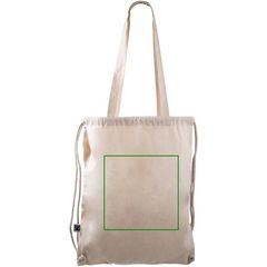 Mochila Cuerdas Algodón Fairtrade con Asas | Trasera | 250 x 250