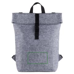 Mochila de fieltro RPET y cierre de clic | Frontal | 140 x 80