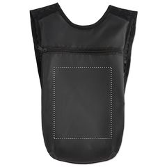Mochila deportiva con bolsa 1,5L para agua y tubo PVC | Frontal | 140 x 175