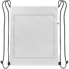 Mochila de cuerdas RPET 420D con bolsillo y carga 5 kg | Frontal | 280 x 300
