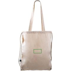 Mochila Cuerdas Algodón Fairtrade con Asas | Trasera | 100 x 50