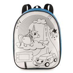 Mochila para colorear incluye rotuladores | Frontal | 45 x 25