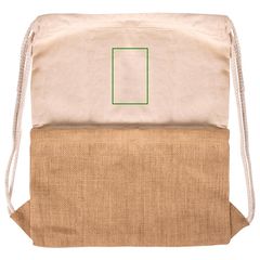 Mochila Cuerdas de Algodón y Yute 230gr/m2 | Trasera superior | 60 x 95