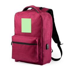 Mochila 15" con cable micro USB | En el frontal de la mochila | 80 x 120