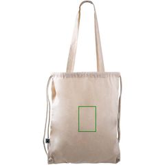 Mochila Cuerdas Algodón Fairtrade con Asas | Trasera | 95 x 140