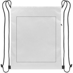 Mochila de cuerdas RPET 420D con bolsillo y carga 5 kg | Frontal | 260 x 300