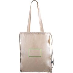 Mochila Cuerdas Algodón Fairtrade con Asas | Frontal | 150 x 100