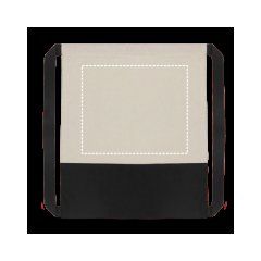 Mochila de Algodón con Cuerda Ancha | Delantera | 240 x 200