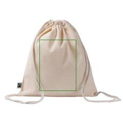 Mochila algodón Fairtrade de 7L | Frontal | 200 x 280