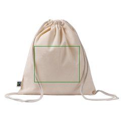 Mochila algodón Fairtrade de 7L | Trasera | 250 x 200