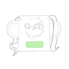 Mochila animalitos plegable de cuerdas para niño | Centrado en la parte inferior | 140 x 50