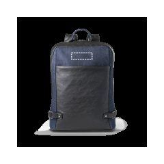 Mochila Antirrobo 15L Denim/Negro | Delantera superior | 95 x 30