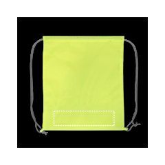 Mochila de Cordón con tira Reflectante | Delantera inferior | 250 x 60