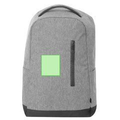 Mochila con cremallera oculta en RPET | Al lado del bolsillo | 80 x 90