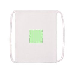 Mochila Cuerdas Algodón Natural 180g/m2 | Centrado en la cara principal | 100 x 100