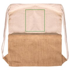 Mochila Cuerdas de Algodón y Yute 230gr/m2 | Trasera superior | 120 x 140