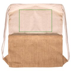 Mochila Cuerdas de Algodón y Yute 230gr/m2 | Trasera superior | 200 x 140