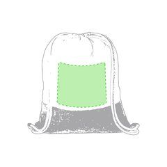Mochila cuerdas ecológica de yute y algodón | Centrado cara A | 190 x 160