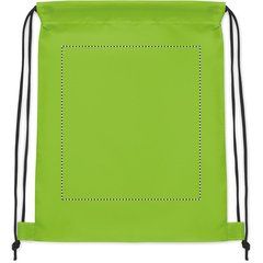 Mochila de cuerdas infantil RPET | Frontal | 180 x 200