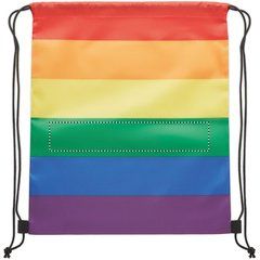 Mochila Cuerdas RPET Rainbow | GREEN STRAP