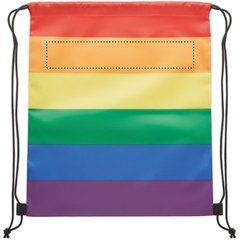 Mochila Cuerdas RPET Rainbow | ORANGE STRAP | 280 x 50