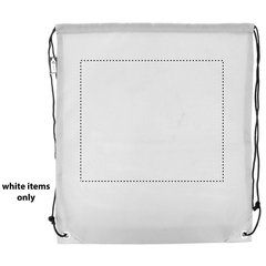 Mochila cuerdas Sostenible 190T | BACK ON WHITE | 260 x 220