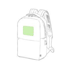Mochila ecológica acolchada para portátil 15' y tablet | En la parte superior | 110 x 90