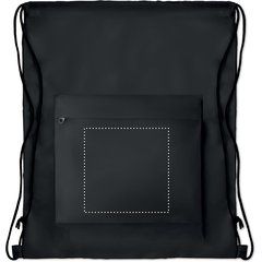 Mochila grande de cuerdas con bolsillo frontal | Bolsillo | 140 x 140