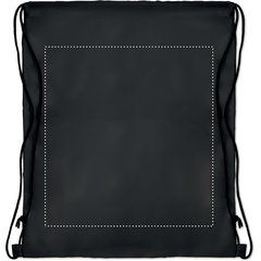 Mochila grande de cuerdas con bolsillo frontal | Trasero | 280 x 300