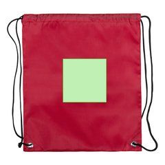 Mochila infantil de poliéster con cuerdas color negro  | Cara B | 100 x 100