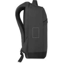 Mochila jaspeada antirrobo para portátil 13' con salida USB  | SIDE LEFT | 50 x 80