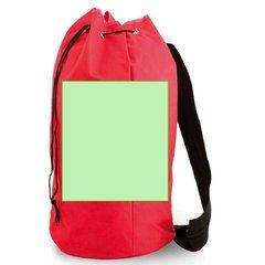 Mochila macuto de poliéster con tirante 2 en 1 | Centrado en un lateral