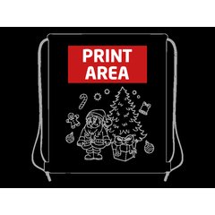 Mochila de navidad para colorear | Zona superior | 170 x 80