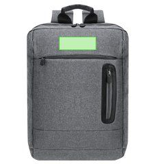 Mochila plana para portátil de 15' en poliéster | Encima de la cremallera | 100 x 35