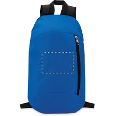 Mochila en poliéster con cremallera lateral y bolsillo delantero | Bolsillo | 120 x 80