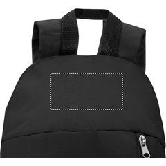 Mochila en poliéster con cremallera lateral y bolsillo delantero | Frontal | 120 x 60