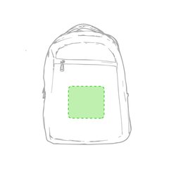Mochila para portátil 15" en poliéster con compartimento interior | Debajo de la cremallera | 100 x 120